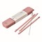 Pink Reusable Silicone Straw Set 9.5 in Dishwasher Safe Eco-Friendly Kitchen Accessories Everyday Use